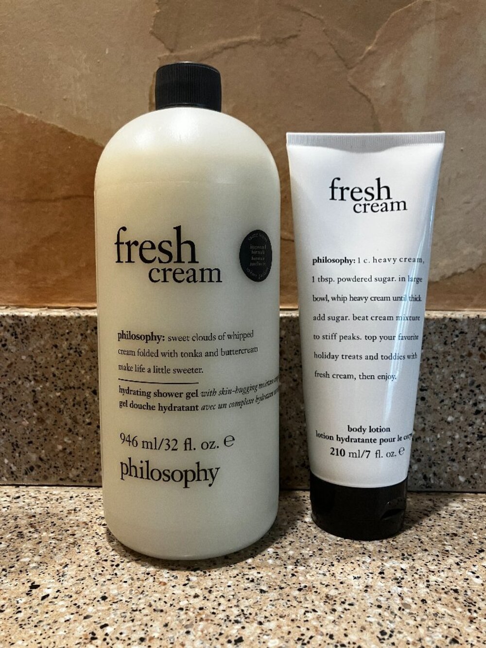 Philosophy Fresh Creme Jumbo Shower Gel and Body Lotion! NEW